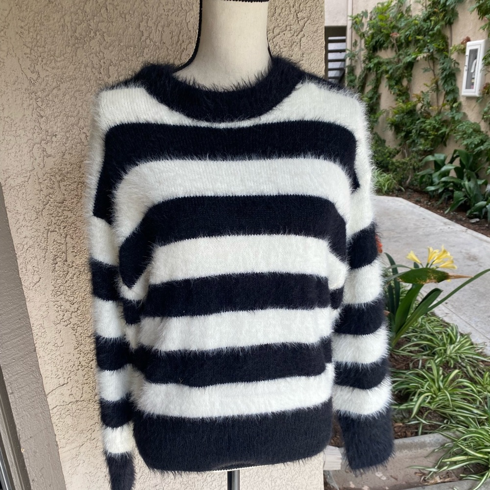 Target a new day Black and white striped sweater Nancy Spungen punk